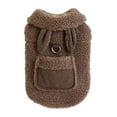 thumbnail image 1 of Sleeveless Windproof Winter Coat for Small Dogs and Cats with Adorable Ear Pockets and Secure Belt Loop, 1 of 4
