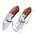 thumbnail image 3 of High Hardness Camping Knife - Portable Design with Wood Handle, Stainless Steel Blade - for Outdoor Camping, Hiking, Survival, Everyday Carry, 3 of 6