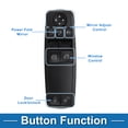 thumbnail image 3 of Interruptor de ventana eléctrica Unique Bargains No.1698206510 Interruptor de control de ventana para Mercedes-Benz A160 2000-2005 Plástico Negro, 3 of 7