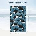 thumbnail image 4 of Yibo Whale Theme Pattern Bath Towel Ultra Absorbent Towel Lightweight for Bathroom Outdoor Swimming, 4 of 9