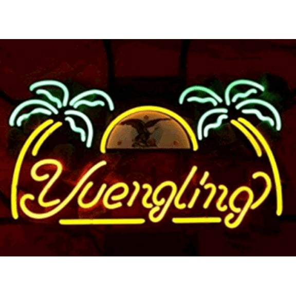 Queen Sense 24"x20" Yuenglings Lager Eagle Neon Sign Man Cave Handmade Neon Light 124YLELBTPTV2