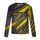 thumbnail image 5 of Blusas y camisas de manga larga con cuello redondo para hombre, blusa informal de manga larga con cuello redondo y estampado de rayas, blusa de poliéster para hombre, 5 of 5