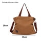 thumbnail image 2 of Bolso bandolera de lona para mujer, bolso de lona artístico de moda para el tiempo libre marrón, 2 of 5