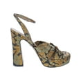 thumbnail image 2 of Sam Edelman Womens Kristen Metallic Floral Platform Sandals, 2 of 3