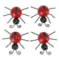 thumbnail image 2 of Ladybug Hanging Decoration, Ladybug Wall Ornament Iron 4Pcs  for Outdoor for Kitchen Red, 2 of 7