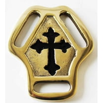 Horse Tack Brass Bridle Breast Collar Martingale Center 5824