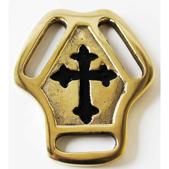 Horse Tack Brass Bridle Breast Collar Martingale Center 5824