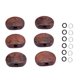 thumbnail image 1 of 6 PCS / Set sintonizadores de la vendimia cabezales de la máquina Clavijas de afinación de la cadena Reemplazo acrílico teclas de teclas para la guitarra eléctrica GC803, 1 of 3