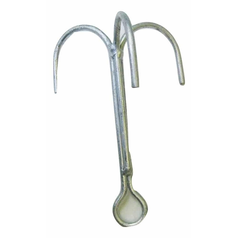 KUFA Galvanized Steel Grapple Hooks, 8" H x 5" W, GP3