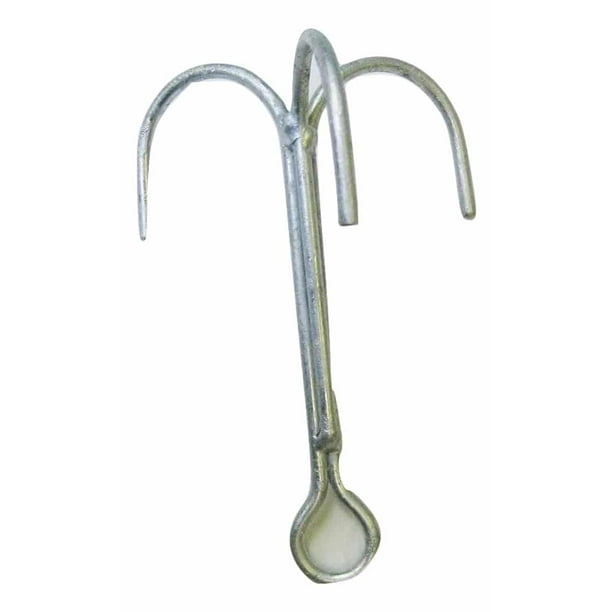 KUFA Galvanized Steel Grapple Hooks, 8" H x 5" W, GP3