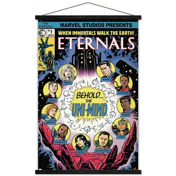 Marvel Eternals - Palm Wall Poster with Wooden Magnetic Frame, 22.375" x 34"