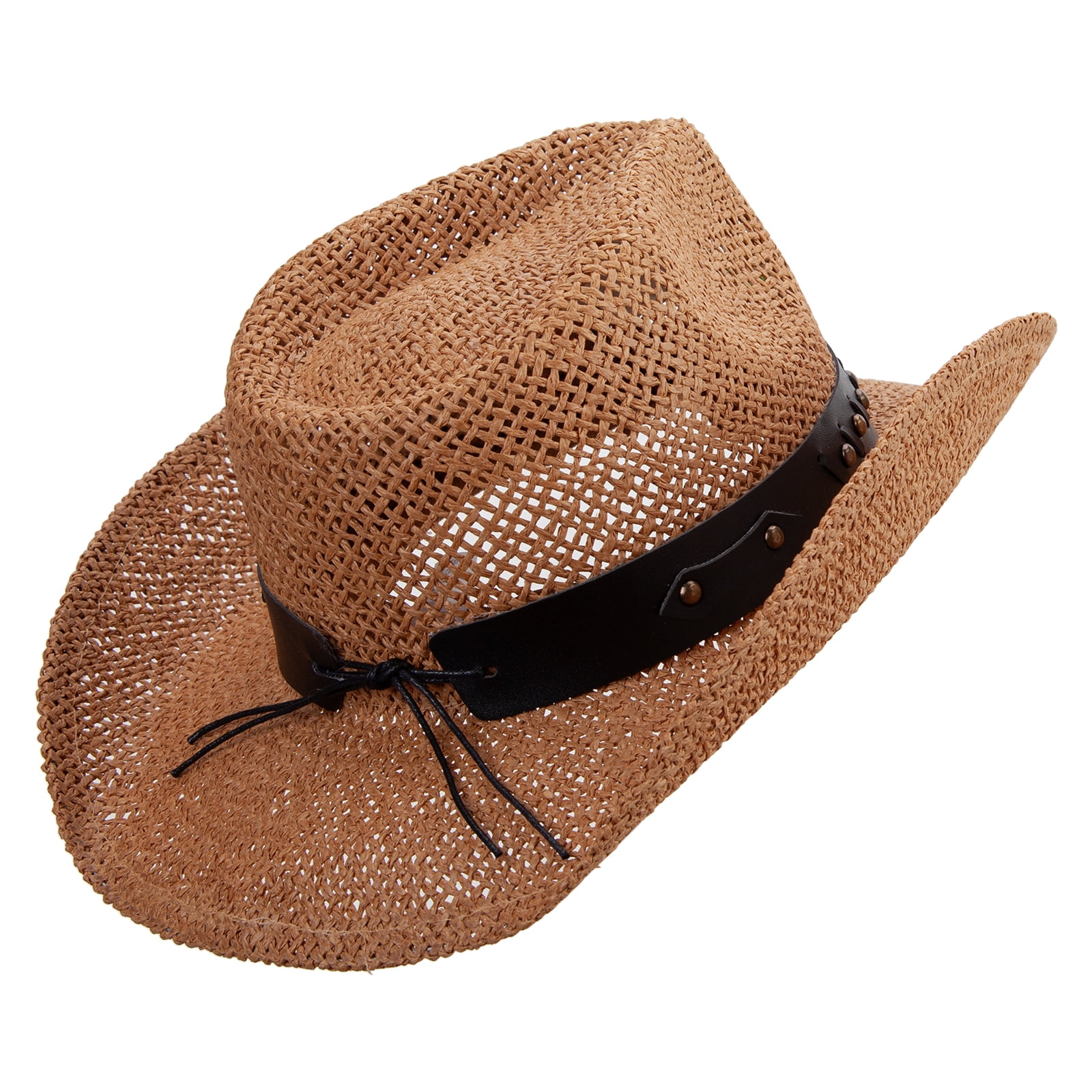 Big Size Bull Emblem Coyboy Hat - Camel XL-2XL