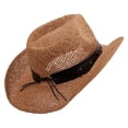 thumbnail image 3 of Big Size Bull Emblem Coyboy Hat - Camel XL-2XL, 3 of 5