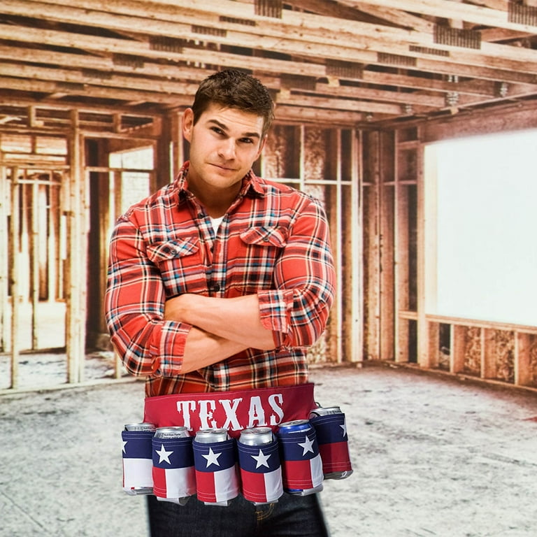 Matoen Pack Fourth of July Beverage Holder Beer Belt