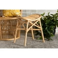 thumbnail image 7 of Baxton Studio Elgon Modern Bohemian Natural Brown Rattan Footstool, 7 of 7