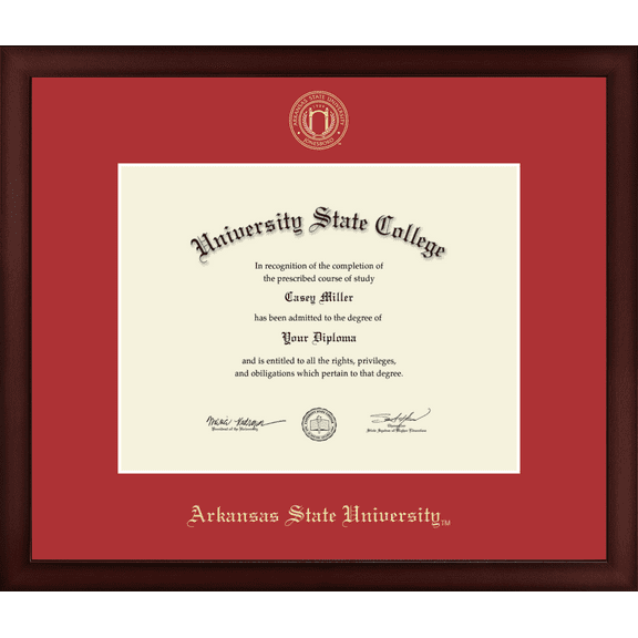 Arkansas State University at Jonesboro Diploma Frame, Document Size 11" x 8.5"