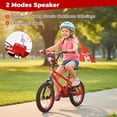 thumbnail image 4 of Costway 14" Kids Bicycle with Training Wheels, Handbrake & Coaster Brake, Flag & Music, 4 of 10