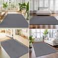 thumbnail image 3 of Rectangle Rug 3x5ft Area Rug, Pure Color Light Gray Area Rugs for Living Room Bedroom, Minimalist Style Grey Floor Mat Non-Slip Non-Shedding Carpet Indoor Accent Rugs, 3 of 9