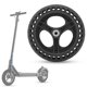 thumbnail image 4 of Neumático de caucho negro para scooter eléctrico de 8 pulgadas, accesorio para neumáticos con absorción de impactos a prueba de explosiones (cubo de neumáticos a prueba de explosiones), 4 of 10