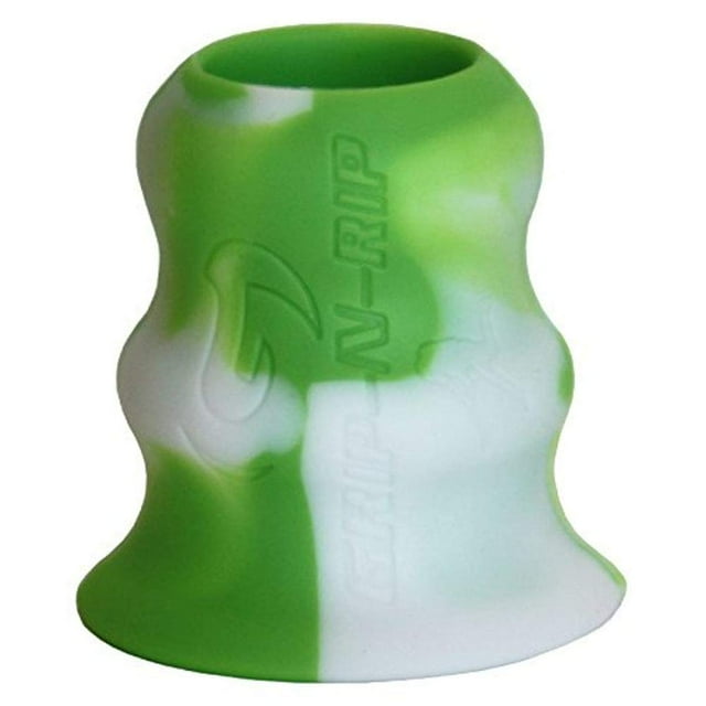 Grip-N-Rip Softball Bat Taper Grip - Hitting and Training Aid Durable Easy-On/Off - Green/White