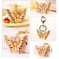 thumbnail image 3 of Precioso llavero con forma de mariposa con diamantes de imitación de cristal brillante, colgante para bolso, dije para mujeres y niñas, 3 of 5