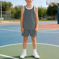 thumbnail image 2 of Boys Outfit Sets, Two Piece Summer Short Sleeve T-shirts and Shorts Set 6-12 Months 12-24 Months 2T 3T 4T 5T 6T 7T Children 9-10 Years, 2 of 7