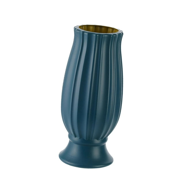 simhoa Decorative Modern Floral Vase Flower Arrangement Table Centerpieces Nordic Blue