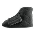 thumbnail image 3 of Silverts Black Single Patient Use Bootie Slippers Large / X-Wide Hard Sole, 3 of 4