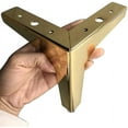 thumbnail image 1 of LLC Heavy Duty Golden 10cm Triangle Sofa Leg Furniture Replacement, 1 of 5