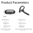 thumbnail image 2 of Auriculares Bluetooth TWS modelo privado con reducción de ruido, auriculares con pantalla digital táctil con reducción de ruido y micrófono dual ENC para colgar en la oreja, 2 of 3