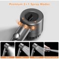 thumbnail image 2 of Hard water filter shower head, 3+1 jet mode high pressure shower head and 1.5m hose, handheld massage shower filter for removing residual chlorine, 2 of 5
