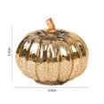 thumbnail image 3 of PALIFEUR Glass Pumpkin with Lights, Glass Light up Pumpkin Lights, 8.6 x 5.5 Inch Lighted Glass Pumpkins for Fall Halloween Thanksgiving Decorations Battery Operated, Fall Decoration for Home, 3 of 9