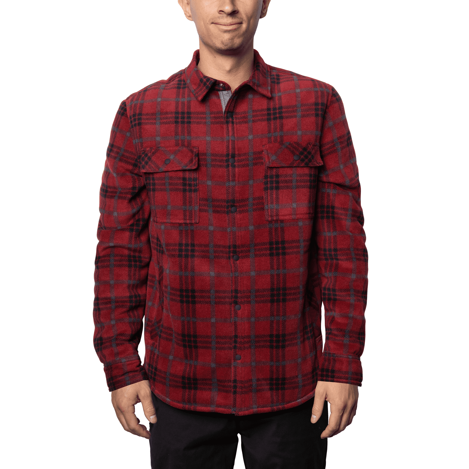 Voyager Men's Polar Fleece Shirt Jacket 