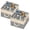 Beige&Grey, variant on Aokeyee Shoe Storage Organizer for Closet, 2 Pack Shoe Box Storage Containers with Clear Cover and Reinforced Handles, Fits 16-32 Pairs, Beige