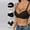 c01Black, variant on Women's Underwire Push Up Bikini Top Solid Color Backless Bras 2026 Large Bust Bathing Suit Tops Yellow S