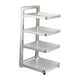 thumbnail image 1 of Estante para ollas y sartenes de pie, organizador reutilizable de acero inoxidable 4 niveles, 1 of 9