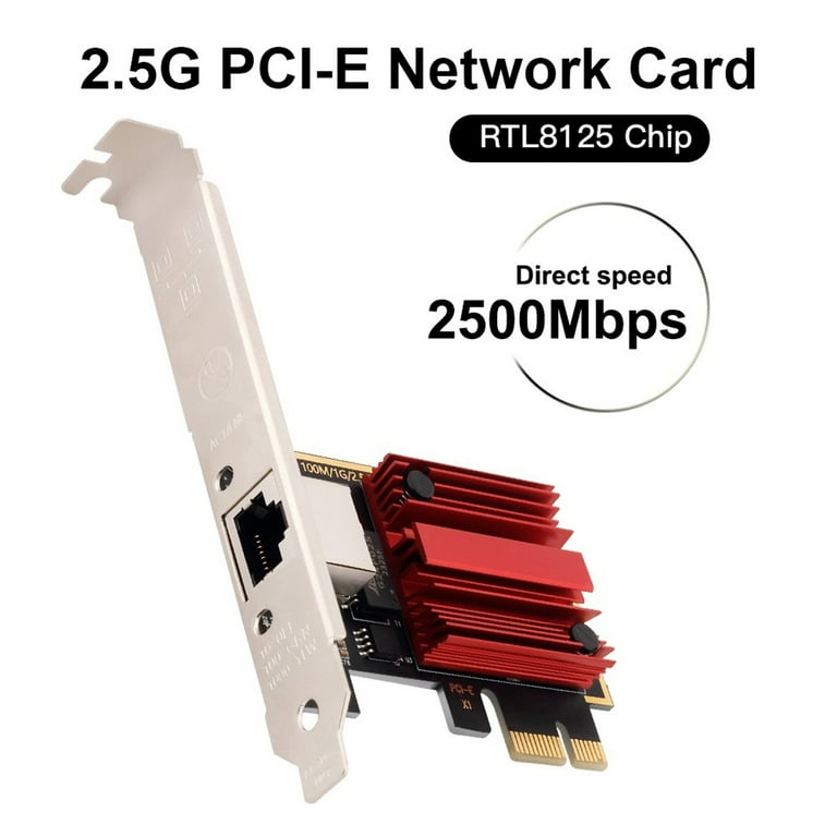 Fenvi 2.5Gbps PCIE Network Card, RTL8125 Gigabit NIC, PCI-E