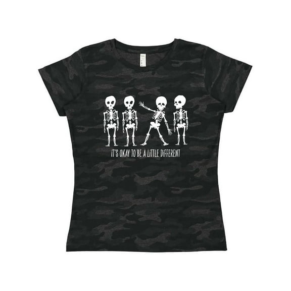 Inktastic It's Okay to be a Little Different Skeletons Women's T-Shirt