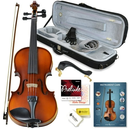 Bunnel Violon Pupille Tenue 4/4 Taille Complète par Kennedy Violins - Étui de Transport et Accessoires Inclus - Bois d'Érable Massif et Accessoires Ébène