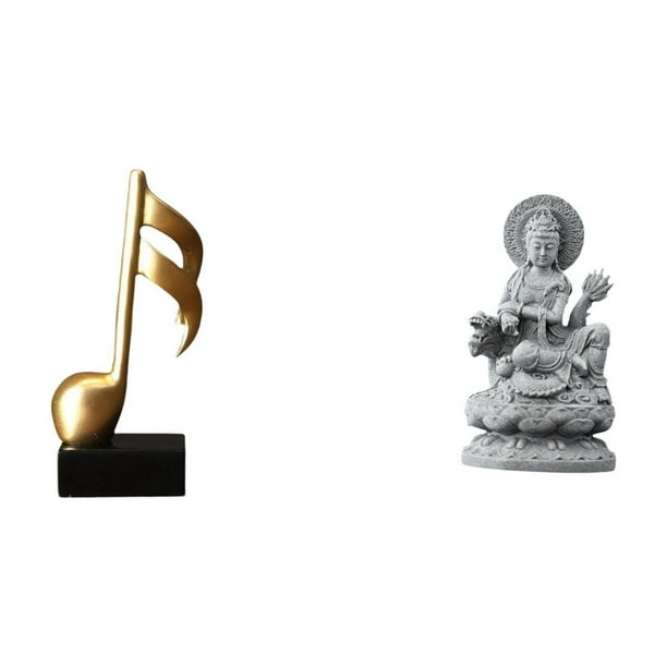 Estatua de Guan Yin, figura de escritorio, escultura de , adorno decorativo, artesanía, ideal para el hogar, la oficina, estantería o a