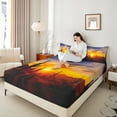 thumbnail image 2 of Manfei Western Cactus Bed Sheets Set King Size, Nature Sunset Bed Sheets King, Adult Female Male Bedding King Size, Ultra Soft Room Decoration, 4pcs, 2 of 7