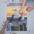 thumbnail image 3 of Jersey Shore, Seagulls (1000 Piece Puzzle, Size 19x27, Challenging Jigsaw Puzzle for Adults and Family, Made in USA), 3 of 4