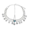 thumbnail image 3 of Milageto Head Chain Jewelry Bohemian Boho Fashion Headband for Bride Belly Dance Prom Argent, 3 of 8