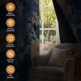 thumbnail image 3 of Tchckioa Modern Blue Printed Blackout Curtains,Thermal Insulated Grommet Window Drapes for Apartment,2 Panels,52x63, 3 of 8