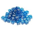 thumbnail image 2 of 50pcs Acrylic Six Sided Dices 12mm D6 Dice for RPG Party Game Toy Blue, 2 of 6