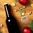 thumbnail image 1 of Cartoon Christmas Beer Bottle Opener Magnetic Refrigerator Sticker Household Tool with Festive Design & Stainless Steel, 1 of 6