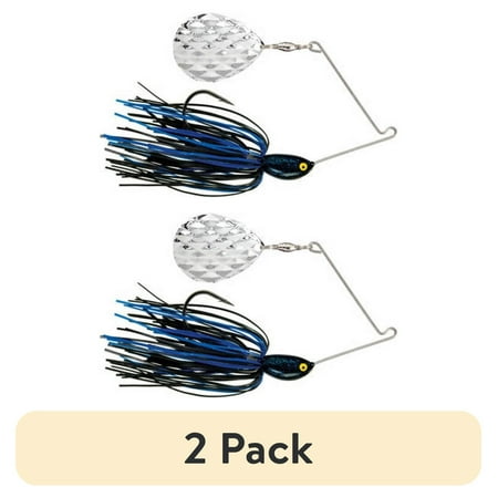 (2 pack) Strike King Ratlin Midnight Special 7/16oz Spinnerbait Lure Black/Blue