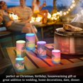 thumbnail image 7 of Electronic Candles Light Combination 3x5In, 3x4In Flameless Candles Plastic Festive Decoration Party Christmas Decoration Sunset Coconut, 7 of 7