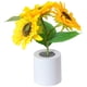 thumbnail image 1 of Lámpara LED de girasol simulada para dormitorio, lámpara decorativa de noche, luz cálida, 1 of 5