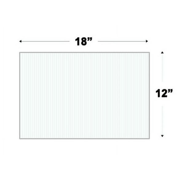 WHITE Corrugated Plastic 12" x 18" 4mm Coroplast yard signs blank PACK OF 10 NEW